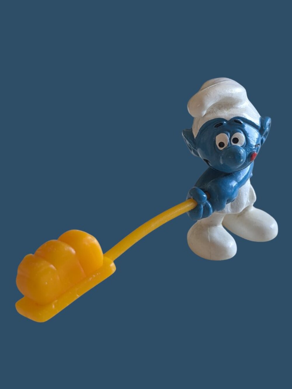 Baker Smurf Vintage PVC Figurine Peyo Schleich 1979 #20113